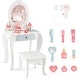 preview thumbnail 2 of 8, Costway Kids Vanity Set Makeup Table & Chair Sweet Accessories - See Details