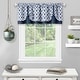 preview thumbnail 2 of 14, Callie Double Layer Pick Up Valance - 58x14 Navy