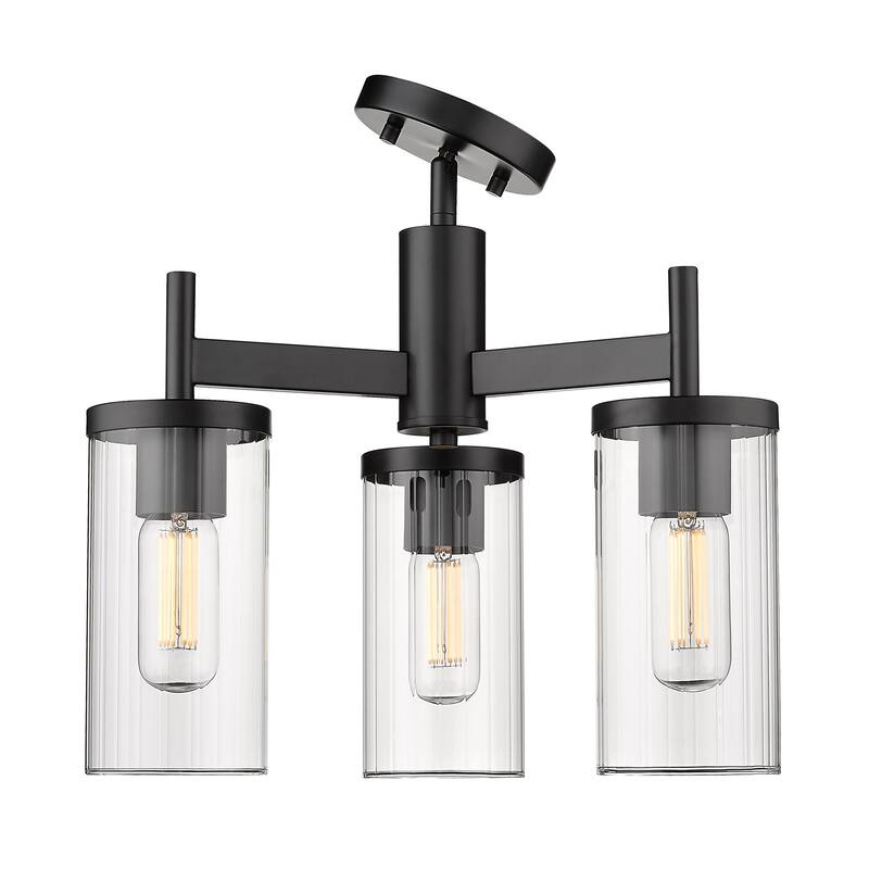 Copper Grove DeBruy 3-light Transitional Semi-flush Light Fixture