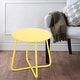 preview thumbnail 32 of 47, Clihome Weather-resistant Outdoor Steel Round Side Table