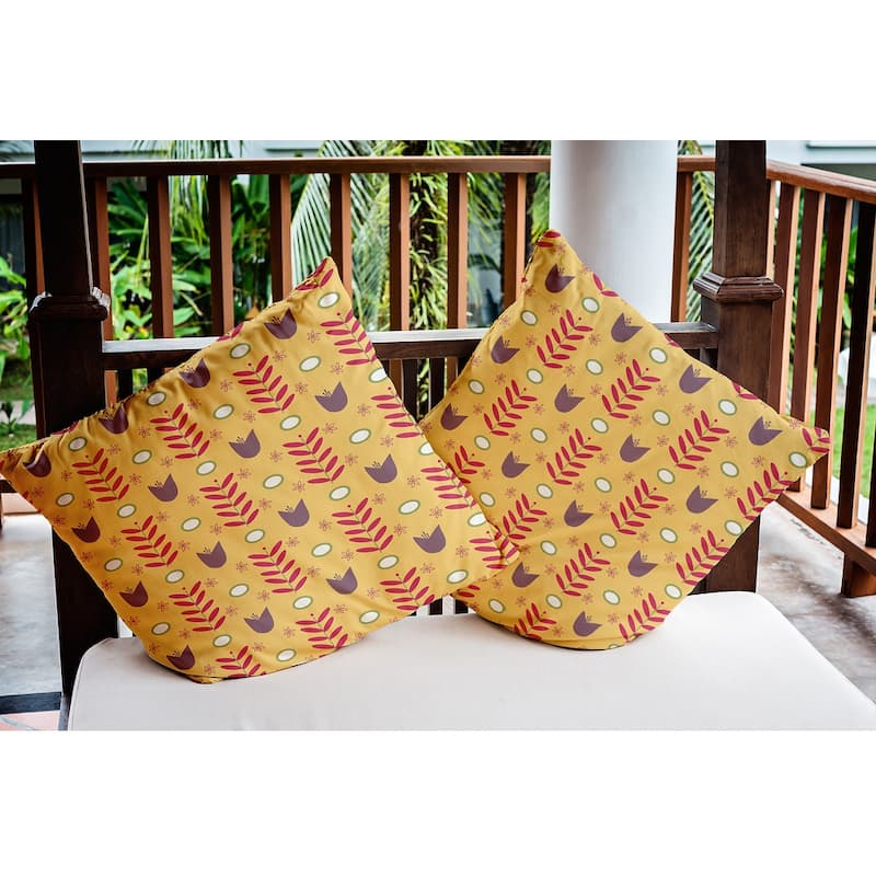 Spring Garden Polyester Indoor/Outdoor Pillow