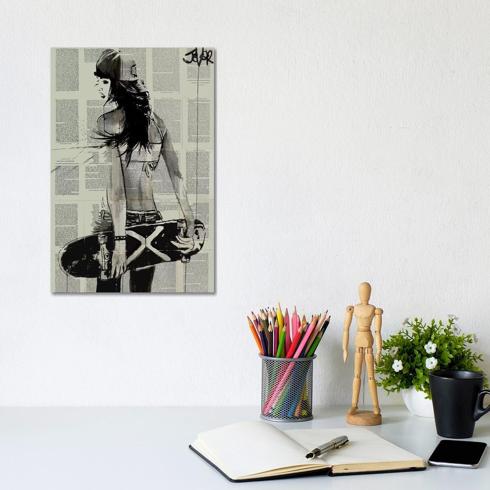 iCanvas "Sk8ter Gurl" by Loui Jover Canvas Print