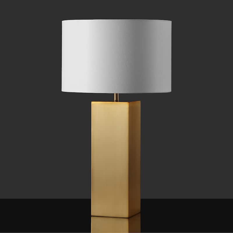 SAFAVIEH Couture Hank Metal Square Table Lamp - 16"W x 16"D x 28"H