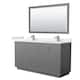 Option Dark Gray / White Quartz Top / Brushed Nickel