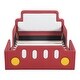 preview thumbnail 4 of 8, Twin Size Kids Car Bed Creativity Wood Platform Bed Frame Cool Red Race Car-Shaped Bed with Guardrail and Headboard for Child