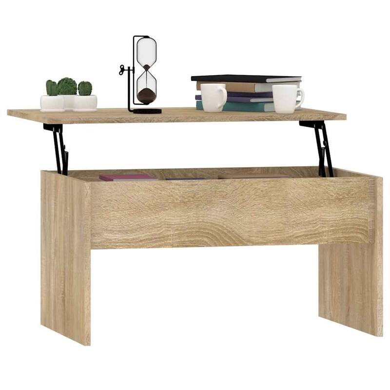vidaXL Coffee Table Lift Top End Table Accent Side Sofa Table Engineered Wood - 31.5" x 19.9" x 16.3"