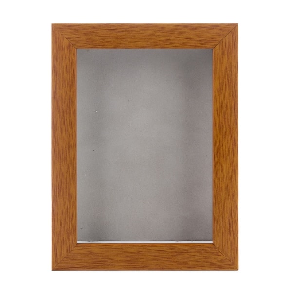 11x17 Honey Pecan Shadowbox Frame Interior Size 11x17 by 7/8 quot Deep