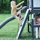 Backyard Discovery Whispering Point Light Gray Cedar Wood Swing Set - 15'3" x 11'6"