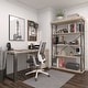 preview thumbnail 49 of 74, Brown Wood 3 Shelves Shelving Unit - 48 x 17 x 34