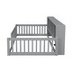 preview thumbnail 36 of 34, Wood Twin XL Size Floor Bed with Storage Cabinets and USB Ports, Solid Wood Bedframe w/Fence, No Box Spring Needed