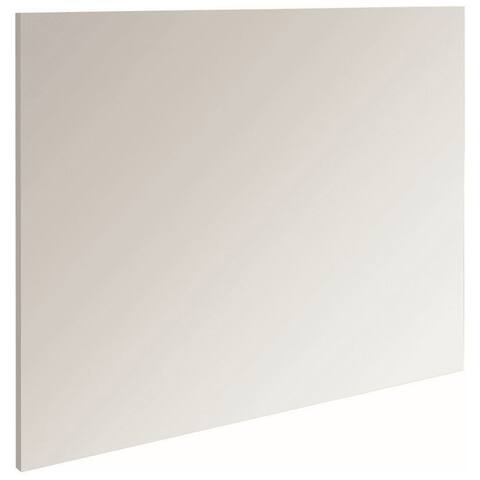 WS Bath Collections Murano 27-5/8" Framed Rectangular Bathroom Mirror - Mirrored Glass / Grey Frame