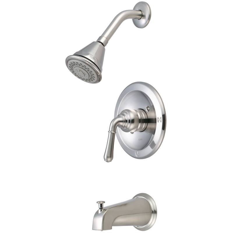 Pioneer Faucets Accent Tub and Shower Trim Package with 1.75 GPM Multi - Brushed Nickel