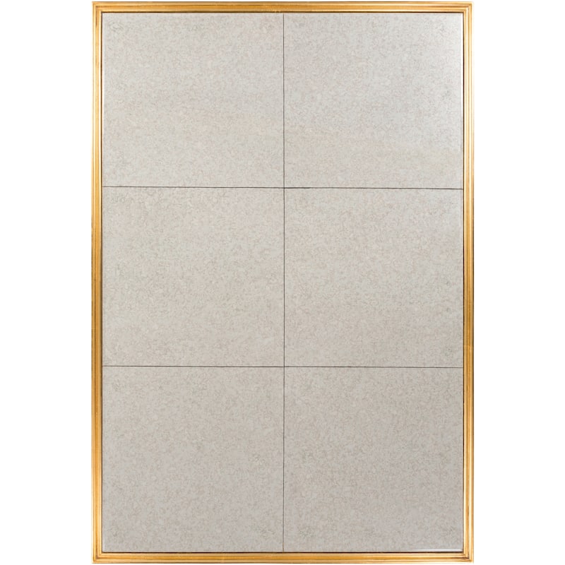 Edina Antiqued Tile Beveled Wall Mirror - 40" x 60"