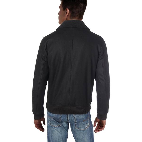 Shop Sean John Mens Bomber Jacket Winter Wool Overstock 25681413