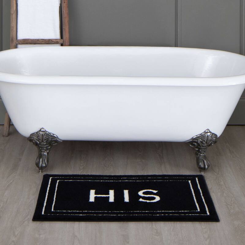 Mohawk Home His / Her Bath Rug - 2' x 3'4" - Ebony His