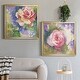 Margot's Rose III Premium Framed Canvas - Ready to Hang - Bed Bath ...