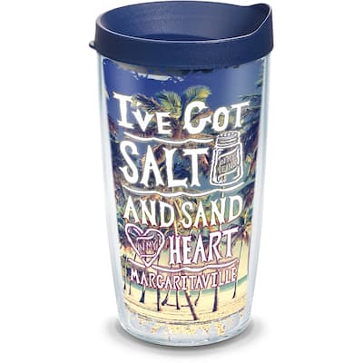 Tervis Margaritaville - Salt In My Veins Made in USA Double Walled Insulated Travel Tumbler, Classic