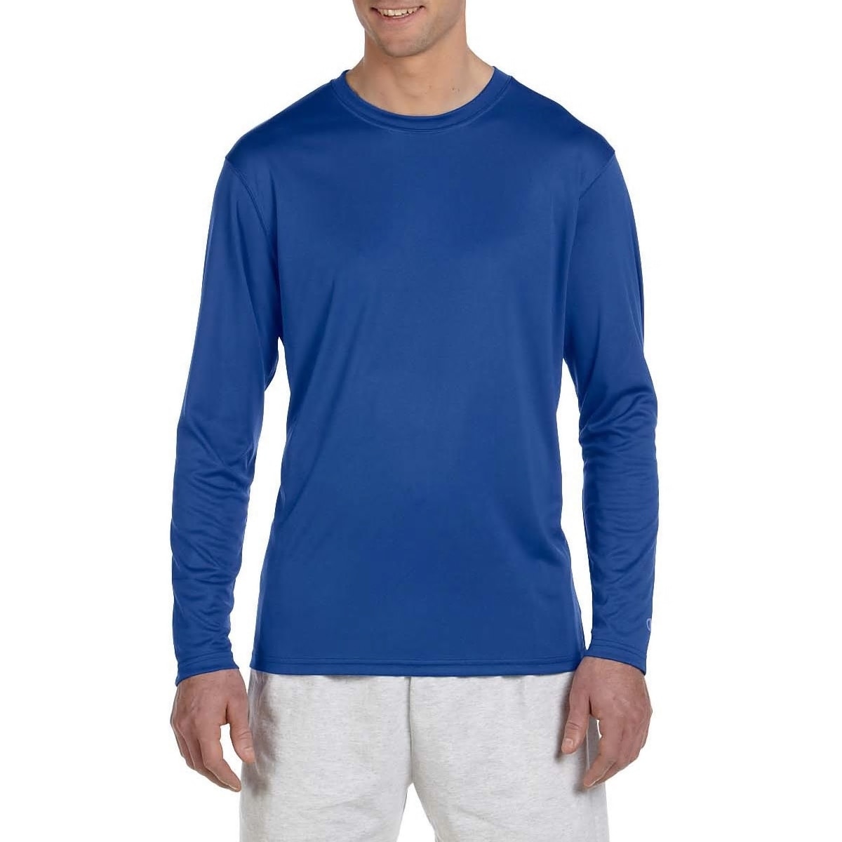 long sleeve blue champion shirt