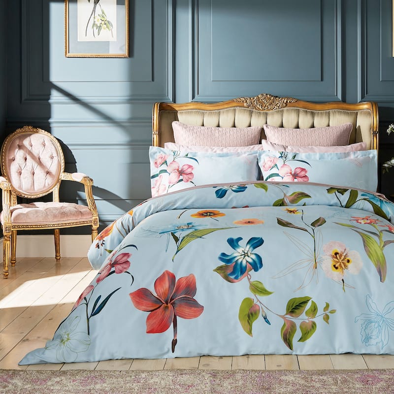 Ted Baker New Hampton Comforter Set - Delphinium - 2 Piece - Twin