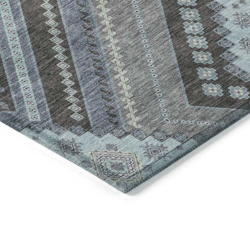 HomeRoots Tribal Transitional Rectangle Outdoor Rug