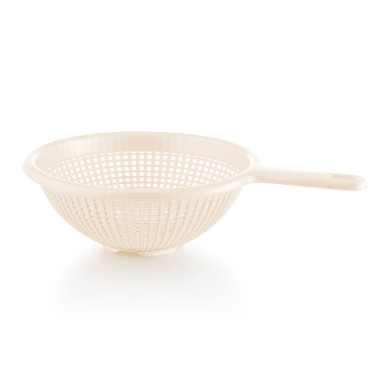 YBM Home 8.5 Inch Deep Plastic Colander With Long Handle for Pasta