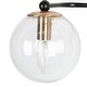 preview thumbnail 9 of 15, Modern Glam Black Gold 2/3/4 Light Bathroom Vanity Light Globe Seeded Glass Wall Sconces