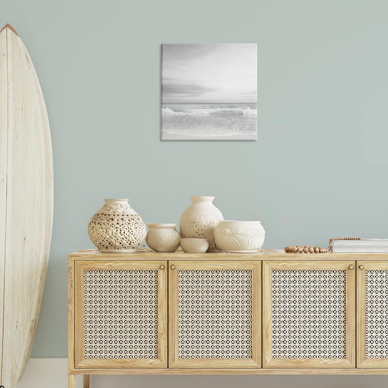 Stupell Soft Peaceful Beach Waves Canvas Wall Art Design By Maggie Olsen