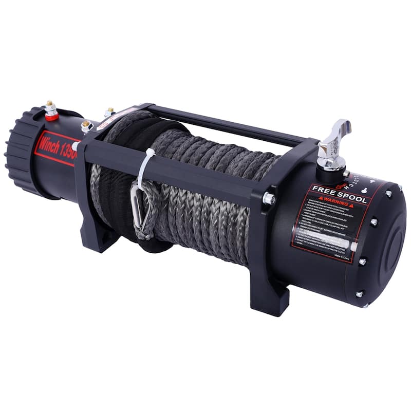 13500 lb Electric Winch with Wireless Remote and 12V DC Power