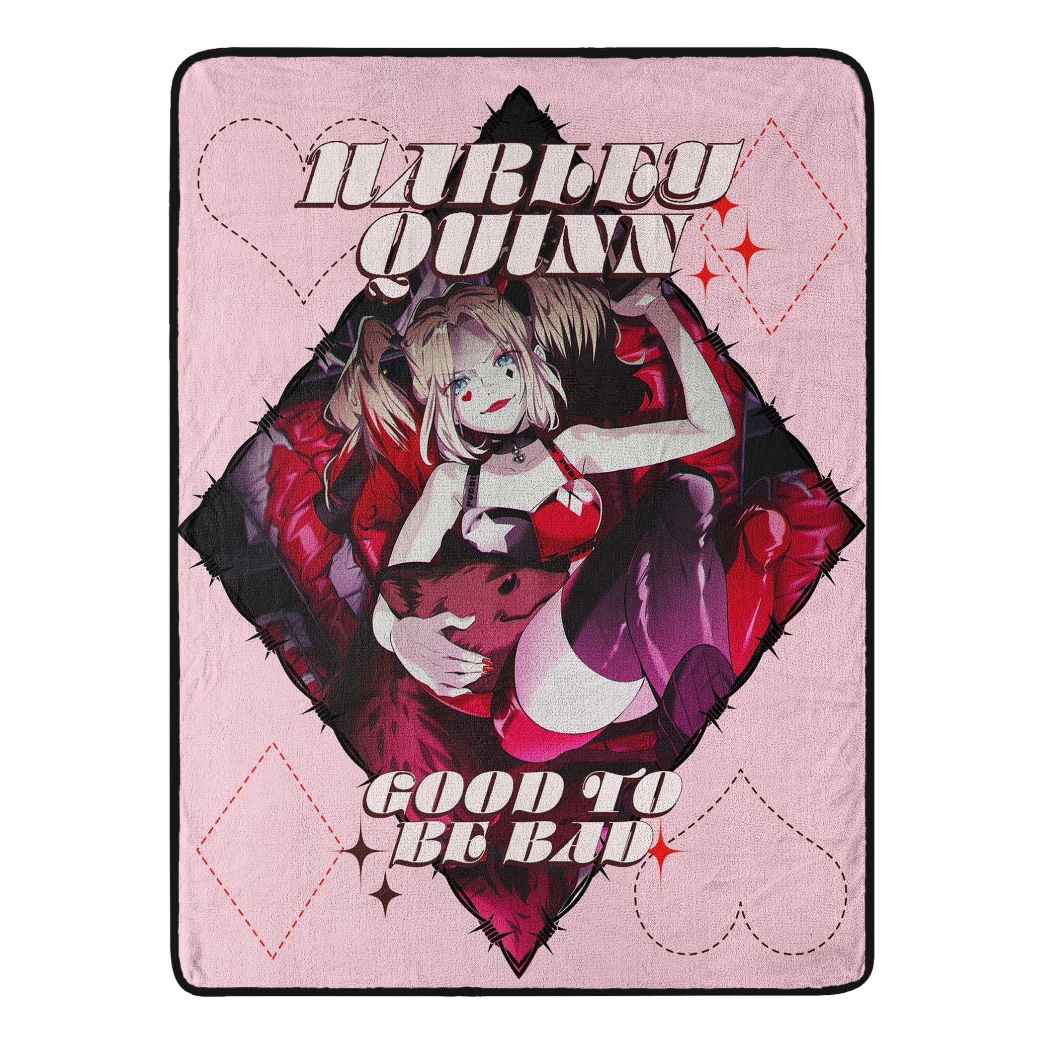 Harley Quinn Good To Be Bad Micro Raschel Throw
