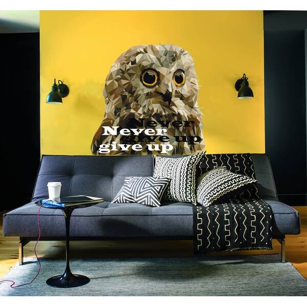 Shop Never Give Up Owl Wall Decal Overstock 32075106