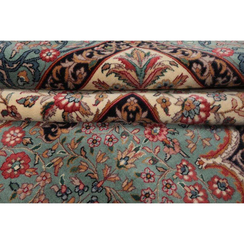 8x10 Hand Knotted Wool Pande Cameron Kerman Persian 300 KPSI Area Rug - 8' x 10'