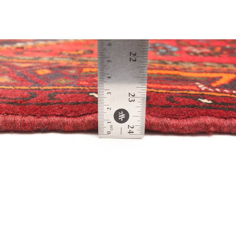 ECARPETGALLERY Hand-knotted Andelz Dark Red Wool Rug - 4'1 x 6'9