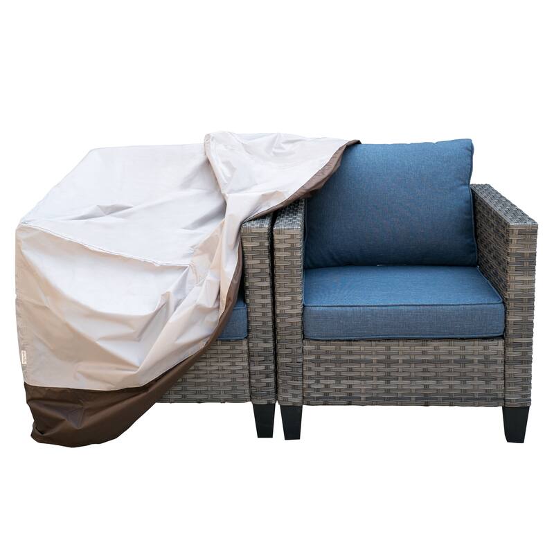 OVIOS Patio Furniture Sofa Chair Protective Cover