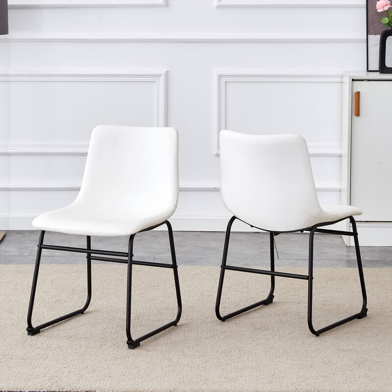 Retro Bar Chairs Set of 4, Modern Faux Leather High Bar Stools with Back and Metal Leg, Bar Chairs for Kitchen Island
