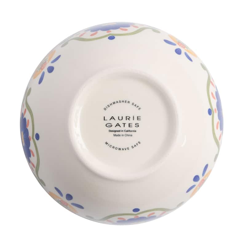 Laurie Gates Tierra 4 Piece 6 Inch Stoneware Cereal Bowl Set in Assorted Designs