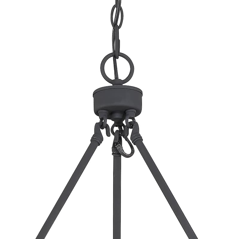 Acroma 15-light Farmhouse Black Tiered Chandelier for Dining Room - 27.5 inches