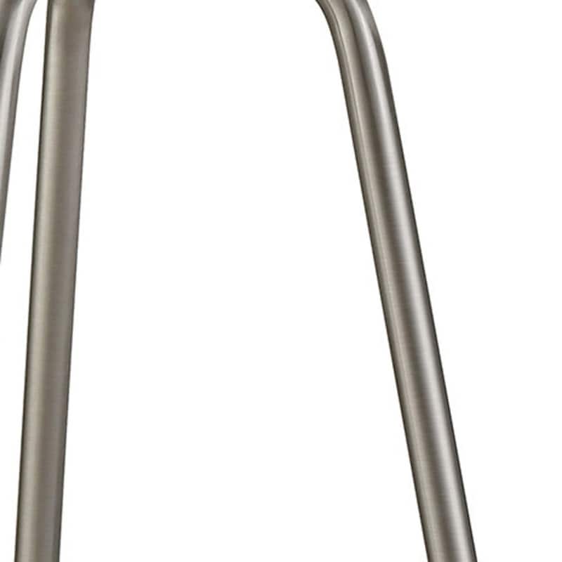 25" Metal Table Lamp with White Drum Shade - 14" x 14" x 25"
