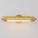 preview thumbnail 7 of 10, 18.5" Mid-Century Modern Brushed Brass Rotatble Cylinder LED Vanity/Picture Light with Milk White Round Tube Shade