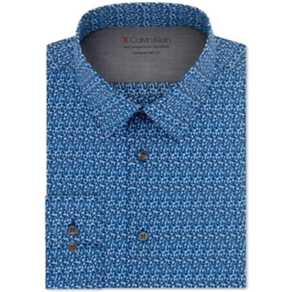 Calvin Klein X Men's Extra-Slim Fit Temperature Regulating Stretch Assorted Pattern Dress Shirts Dark Nav Size 16.5X34-35 - Bed Bath & Beyond - 40642318 Calvin Klein X Men's Extra-Slim Fit Temperature Regulating Stretch Assorted Pattern Dress Shirts Dark Nav Size 16.5X34-35 - Bed Bath & Beyond - 40642318