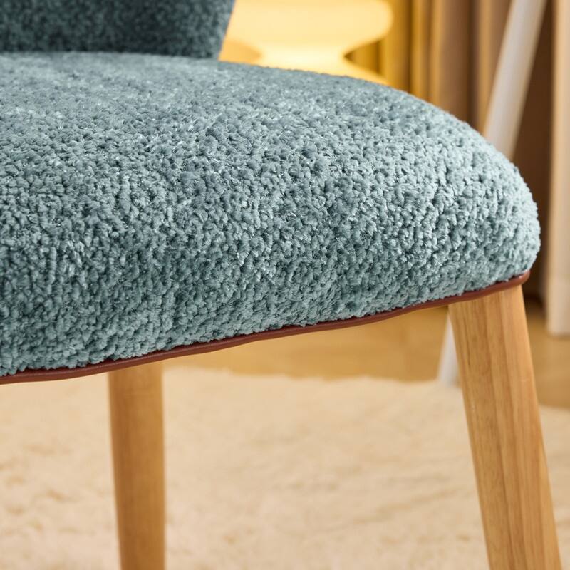 Modern Curved Back Accent Chair