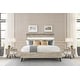 preview thumbnail 1 of 7, Bridges 3 Piece Bedroom Set in Two-Tone Acacia Wood King