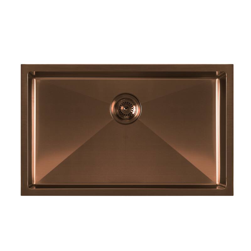 Whitehaus Noah Plus 29" Single Basin Kitchen Sink for Undermount or