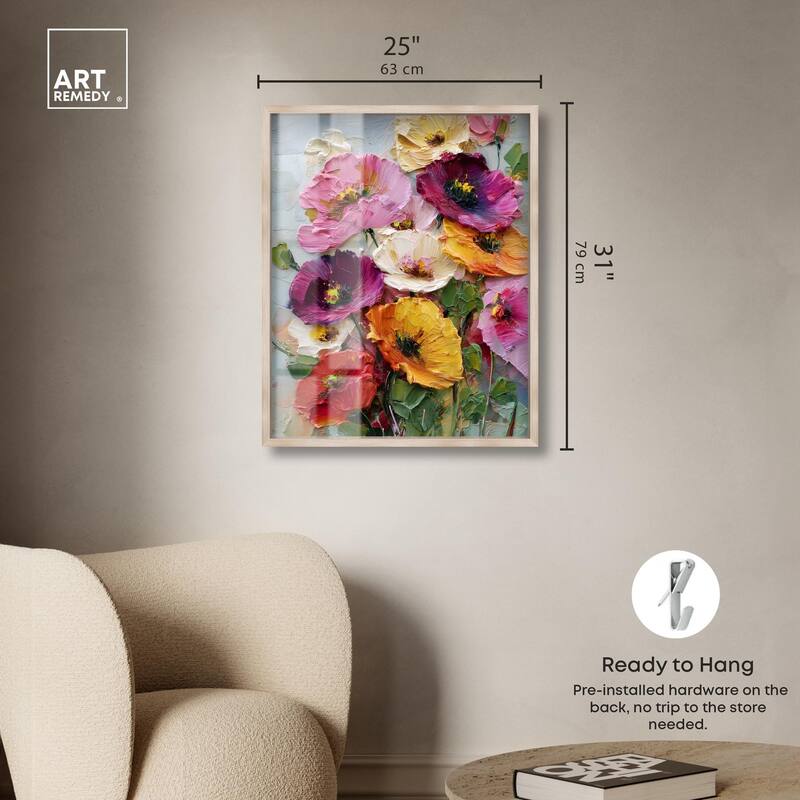 Floral Texture II Shadowbox by Art Remedy