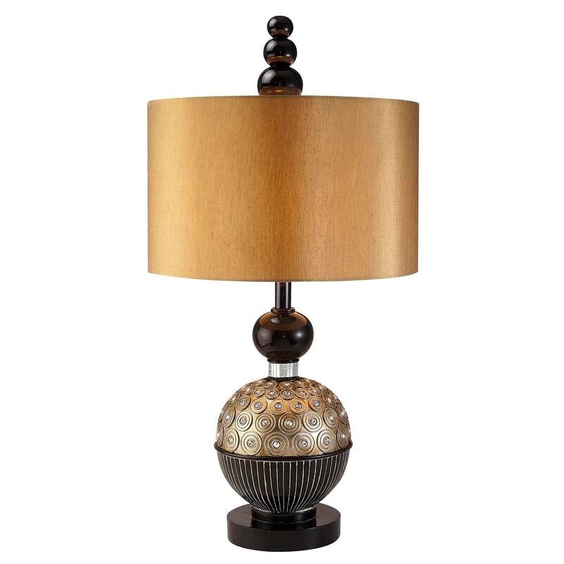 Table Lamp 31" Victorian Style Amber Twilight Dark Espresso Finish Home Decor