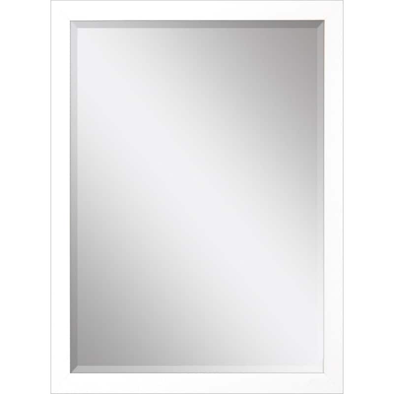 HomeRoots 39" White Accent Mirror - 27.00 in. x 39.00 in. x 2.00 in.