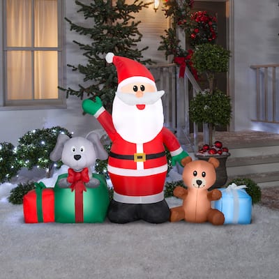 Airblown Inflatable Santa and Friends