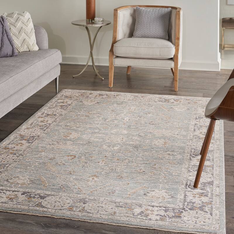 Nourison Asher Indoor only Persian Floral Medallion Area Rug