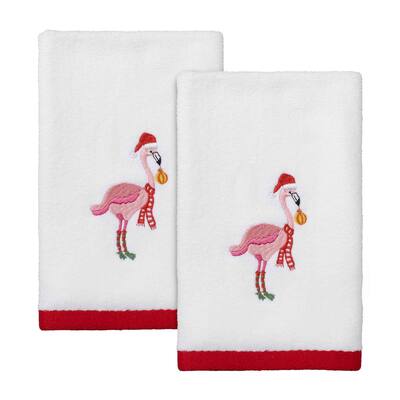 Avanti Linens Flamingo Jingle 2-Pack Fingertip Towel Set - Fingertip Towel 2pk Set