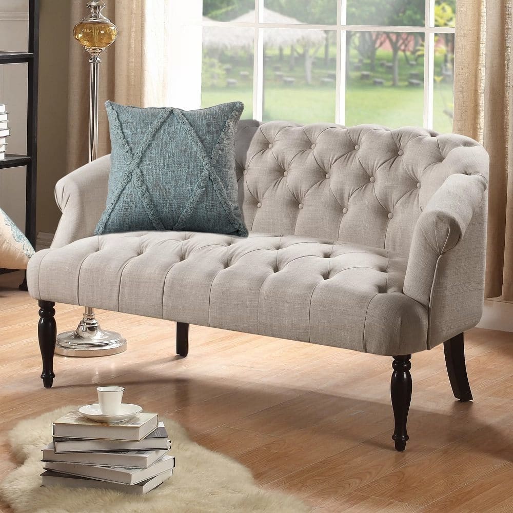 Solid Decorative Diamond Tufted Cotton Throw Pillow