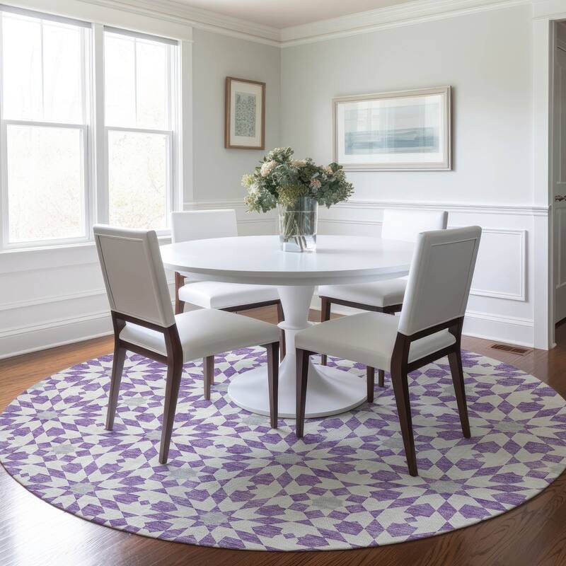 Machine Washable Indoor/ Outdoor Chantille Morrocan Boho Rug